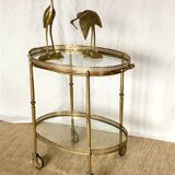 Serving table brass twentieth neoclassical