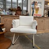 Fauteuil en cuir 80s