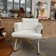 80s leather armchair