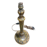Pied de lampe en bois doré très jolie patine vers 1960