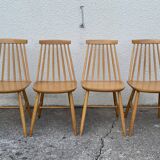 Scandinavian chairs Pinnstol ZPM Radomsko 1950