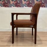 Set of 6 "1960s design" leather armchairs.