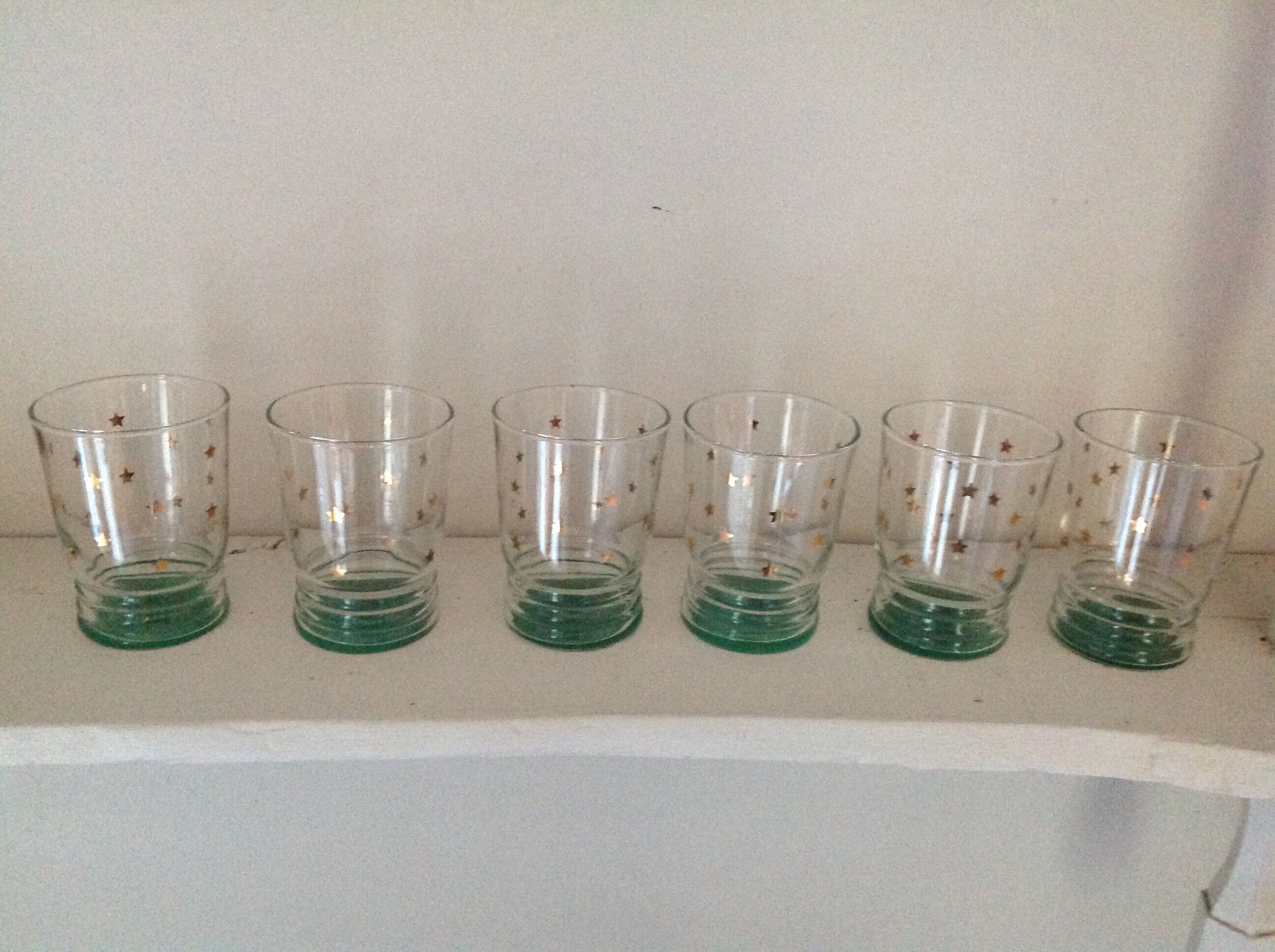 Set of 6 vintage glasses