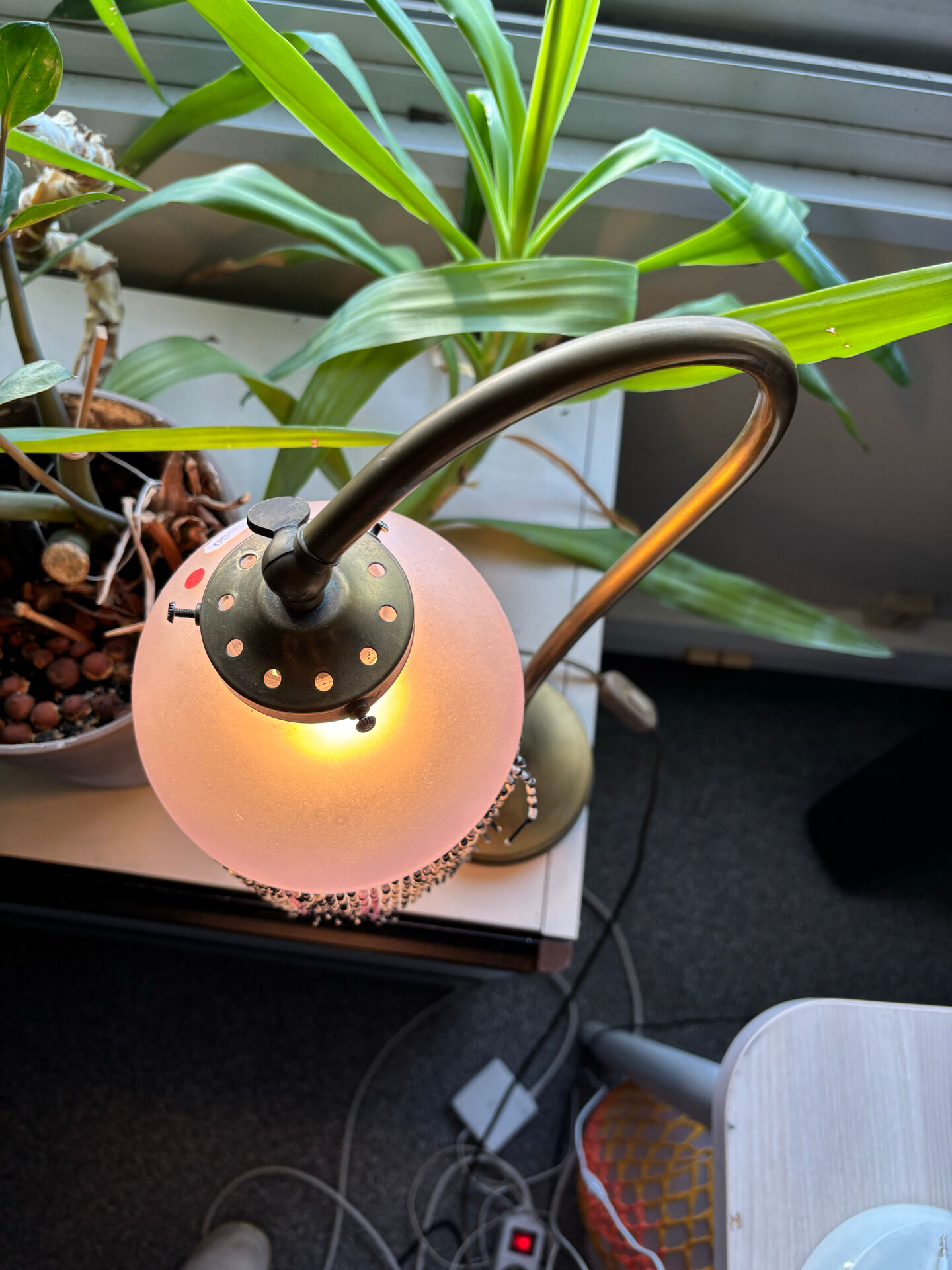 Lampe de bureau Art Deco « col de cygne »