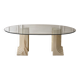 White marble dining table, Samo by Carlo Scarpa, Italy, 1970s