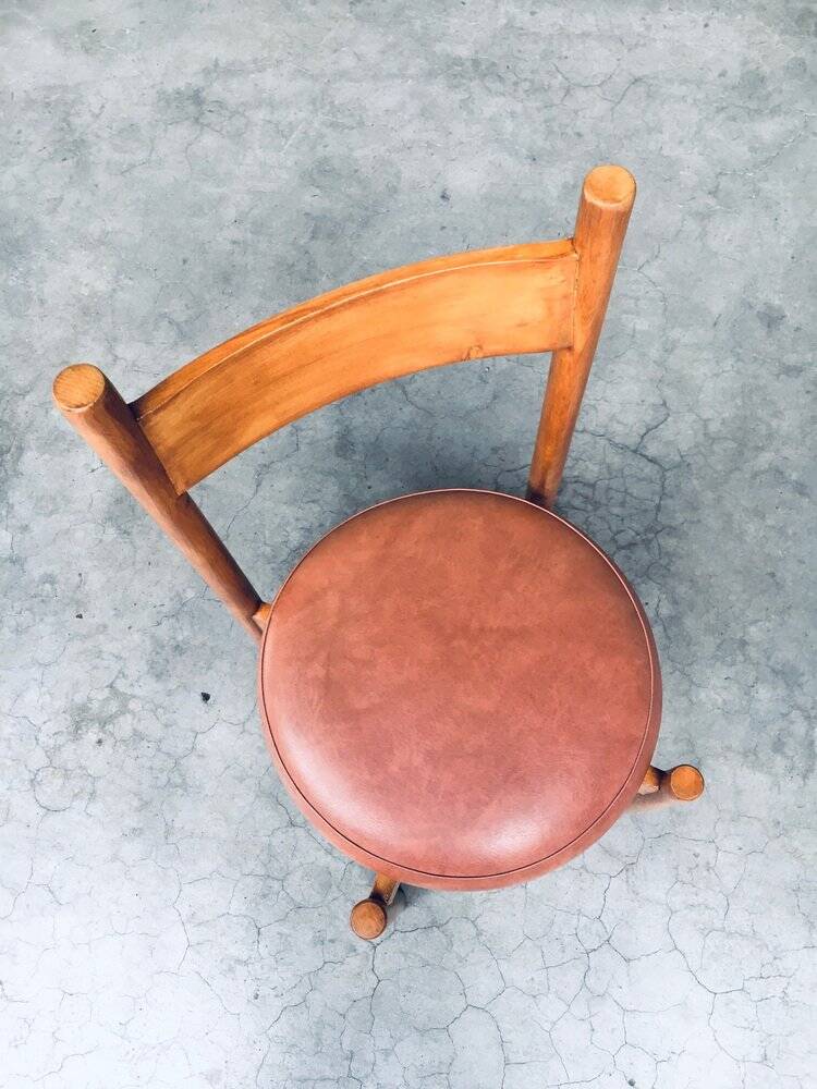 Mid-Century Modern Dining Chairs in the style of Charlotte Perriand, France, 1960s, Set of 4