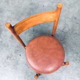 Mid-Century Modern Dining Chairs in the style of Charlotte Perriand, France, 1960s, Set of 4