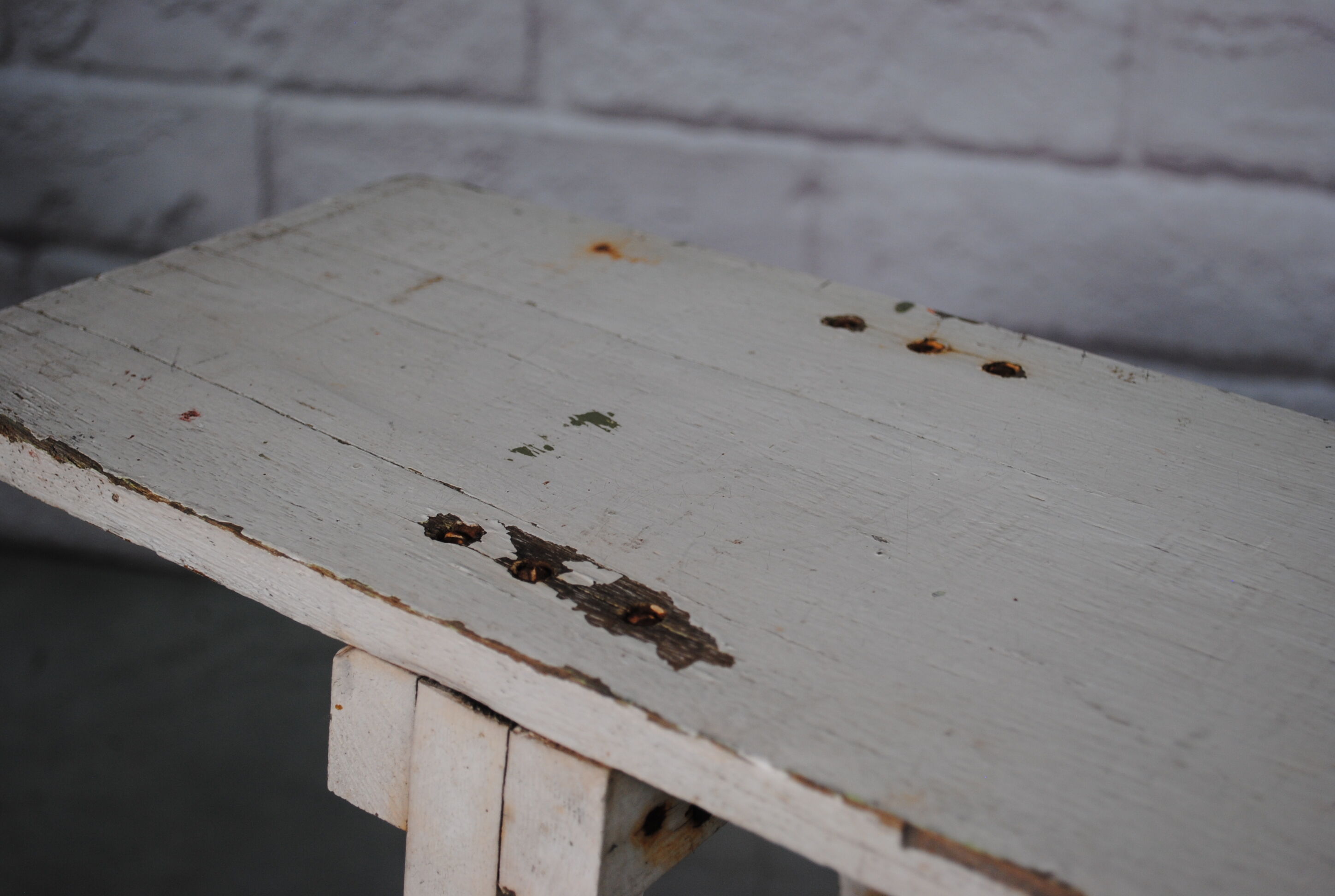 Vintage wooden bench 1960