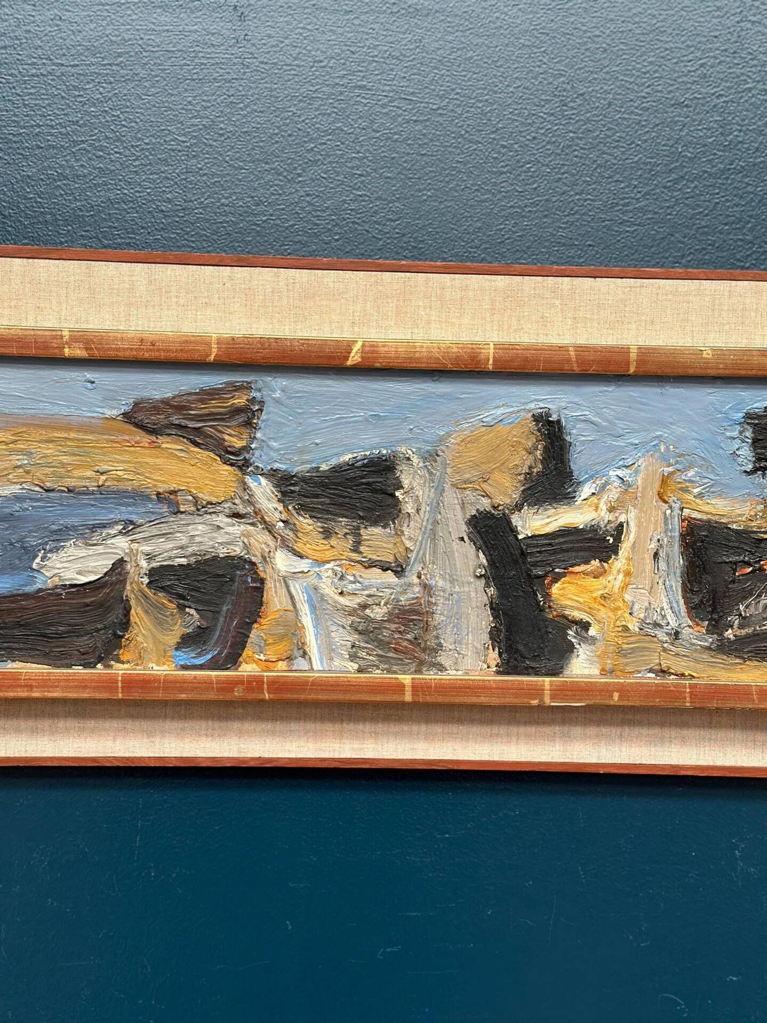 Swedish Oil on Panel – “Bird Movement” by Calle Johansson – Vintage