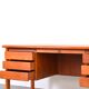 Teak Danish Desk and Two Armchairs