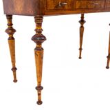 Walnut desk, Northern Europe, circa 1900. After restoration.