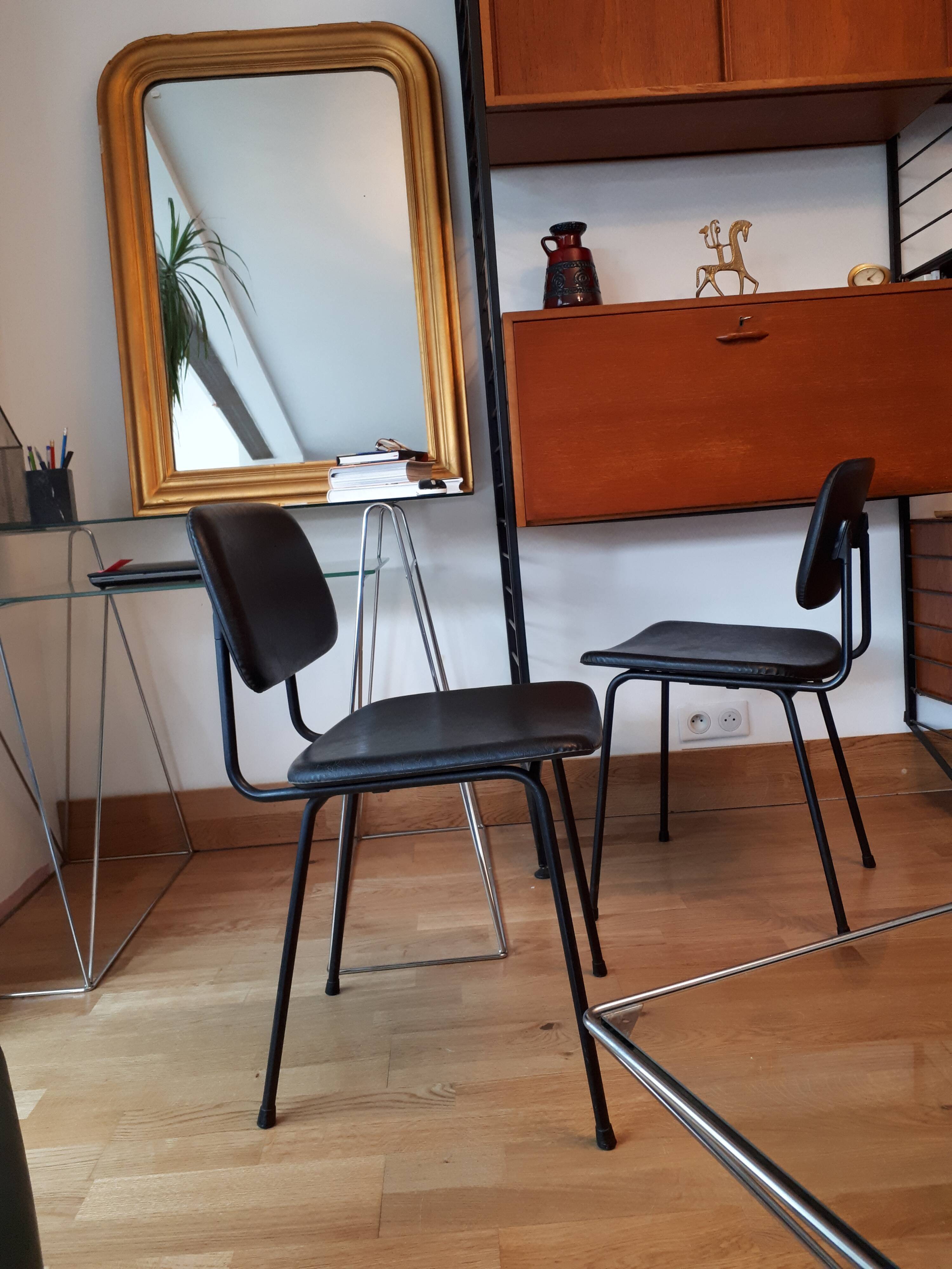 Pair of chairs ed Airborne model Carolina 1960