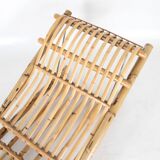 Pair of bamboo lounge chairs