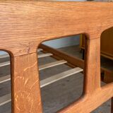 Daybed bed bench in vintage solid oak - 2 available