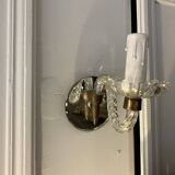Pair of glass wall lamps