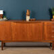 Retro Teak 1960s Long Danish Style Mid Century Sideboard