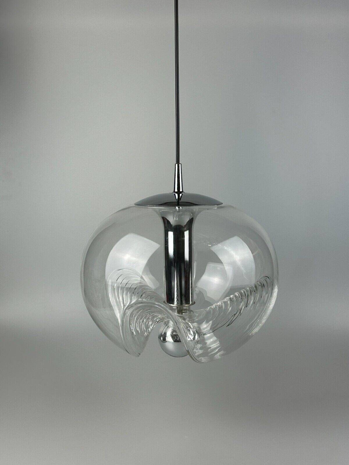 60s 70s ceiling lamp hanging lamp Peill & Putzler "Wave" Koch & Lowy Design