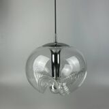 60s 70s ceiling lamp hanging lamp Peill & Putzler "Wave" Koch & Lowy Design