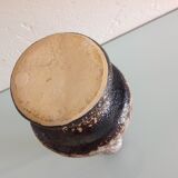 Beige soliflore vase ceramic Fat Lava / vintage 60s-70s