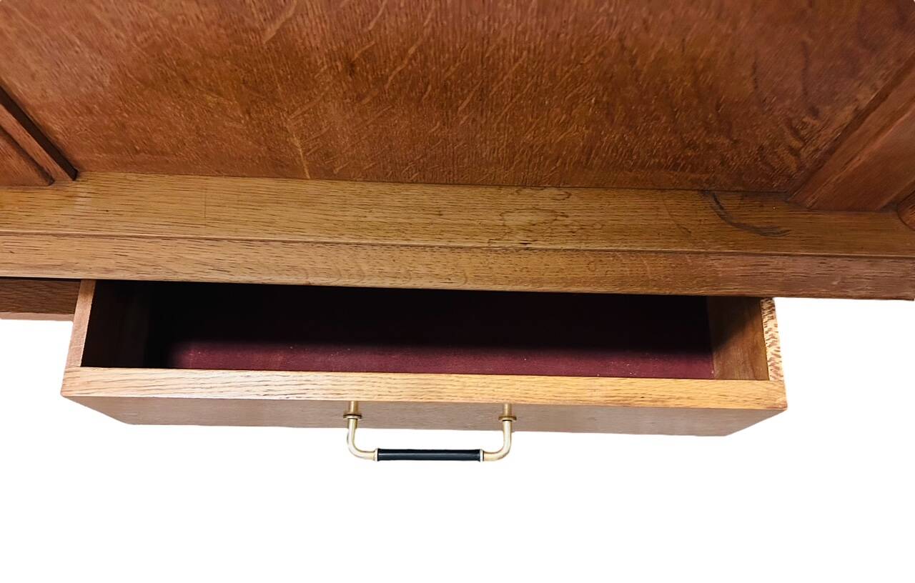 Oak sideboard with compass legs
