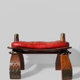 Brutalist Ottoman Camel Saddle Stool