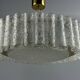 60s 70s chandelier ceiling lamp Doria Leuchten Germany Ice glass design