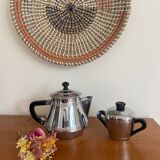 Teapot and copper sugar pot