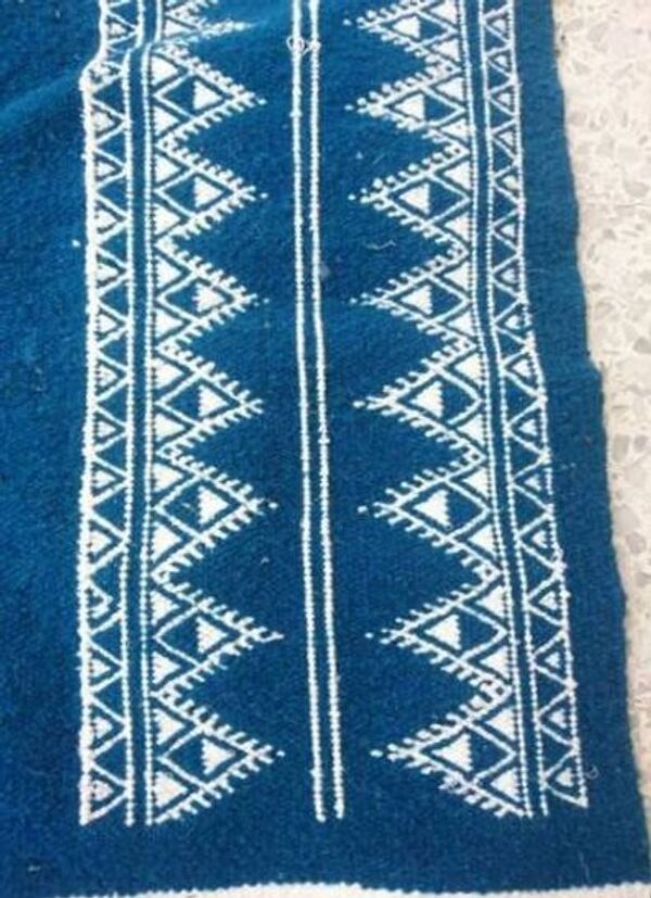 tapis bleu berbère 160x90cm