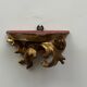 Set of three gilded wood consoles in Rococo style, late 19th century.