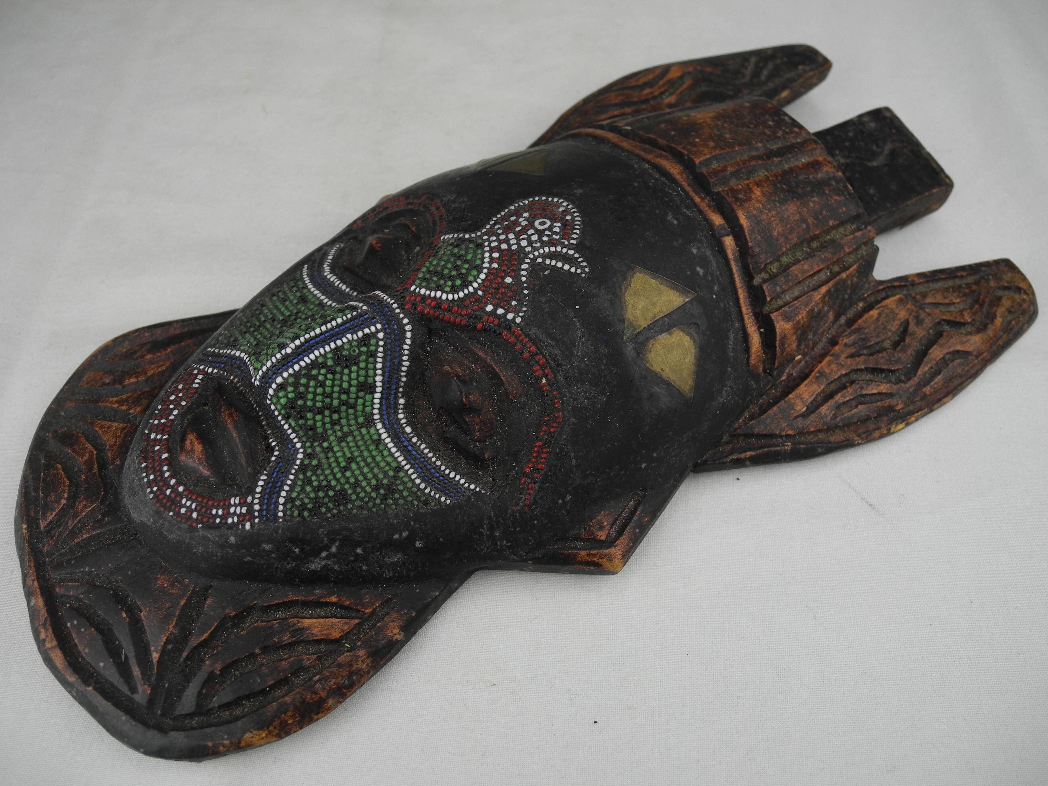 Old beaded african mask ghana ashanti old beaded african mask