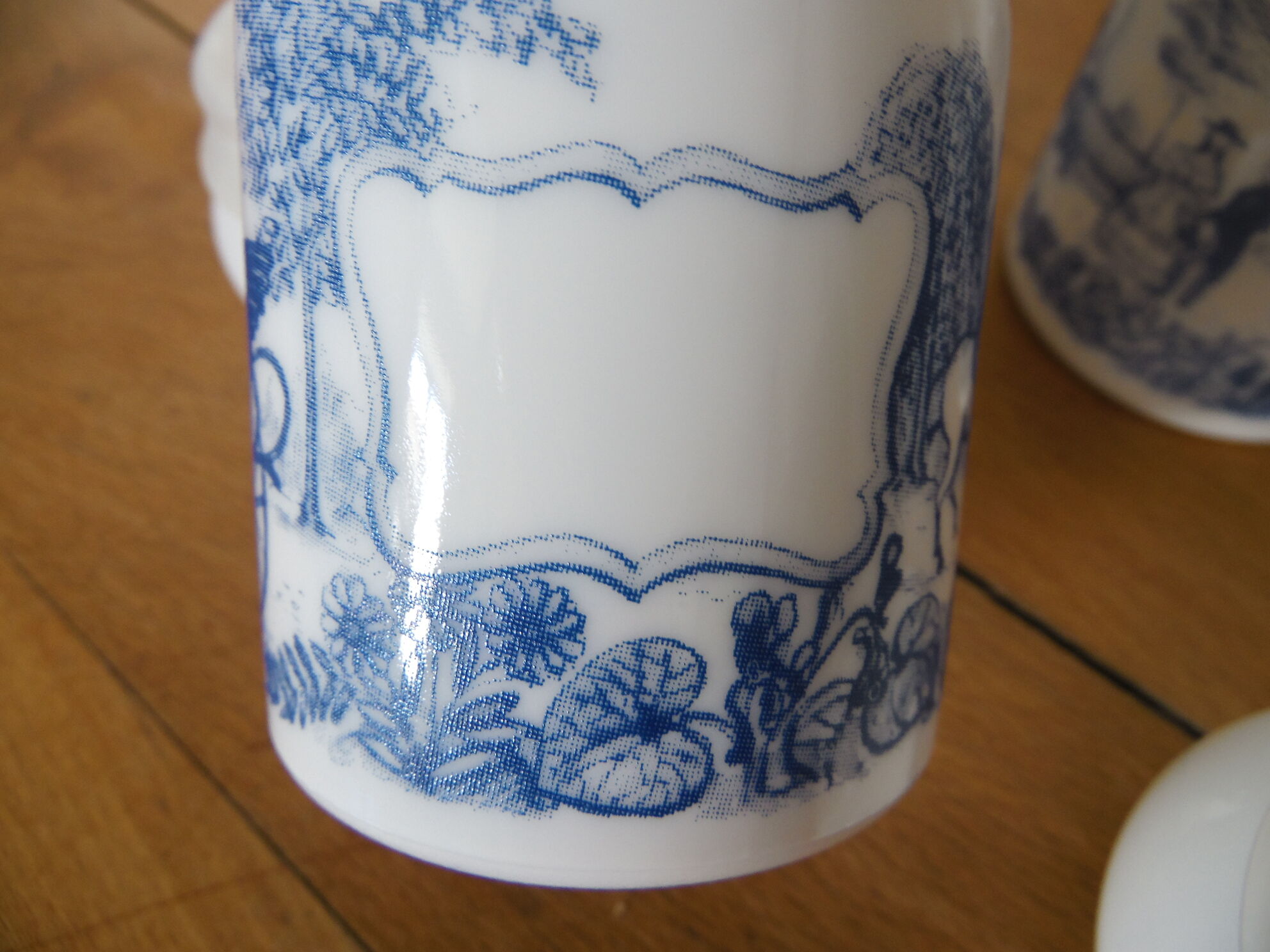 Lot 3 pots epices opaline