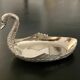 1 jewelry cup or empty metal swan shaped pocket