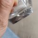 Pair of Dartington crystal candlesticks