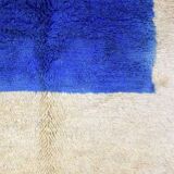 Traditional handwoven pure wool beni ourain rug, size 1.5/3.5 m.