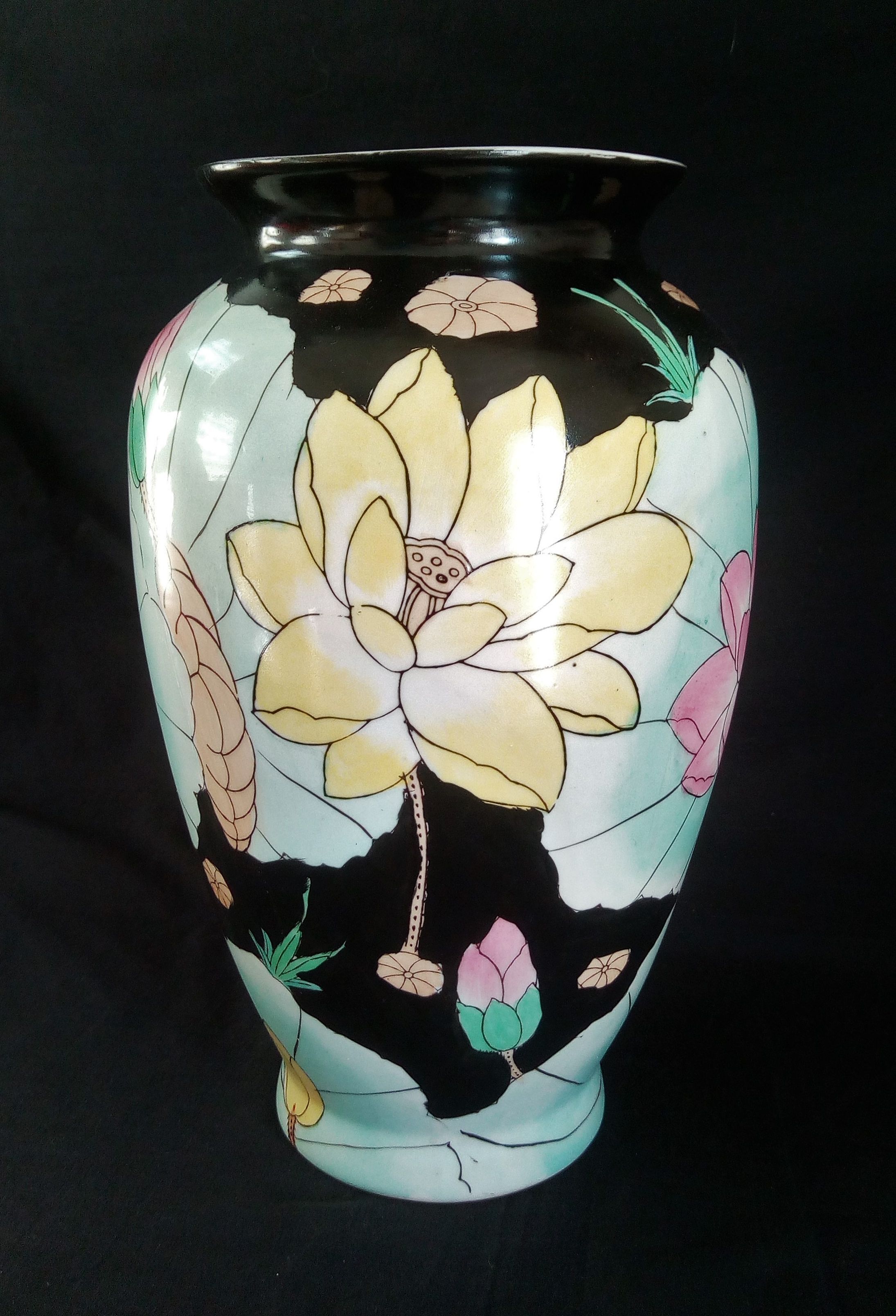 Ceramic art nouveau vase