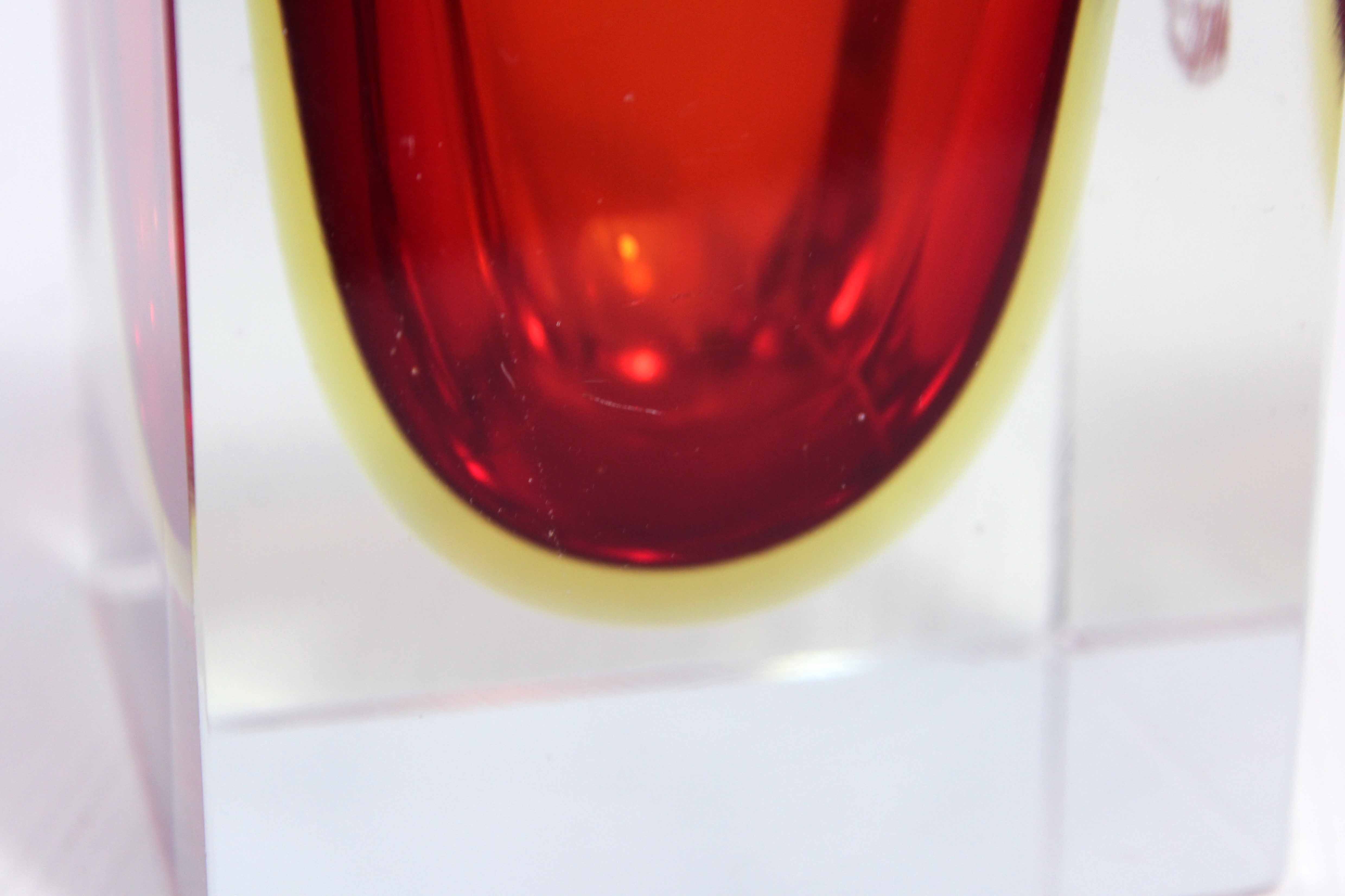 Empty pocket ashtray Murano Flavio Polished