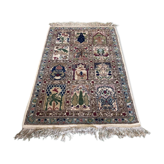 Handmade wool oriental carpet - 1m80x94cm