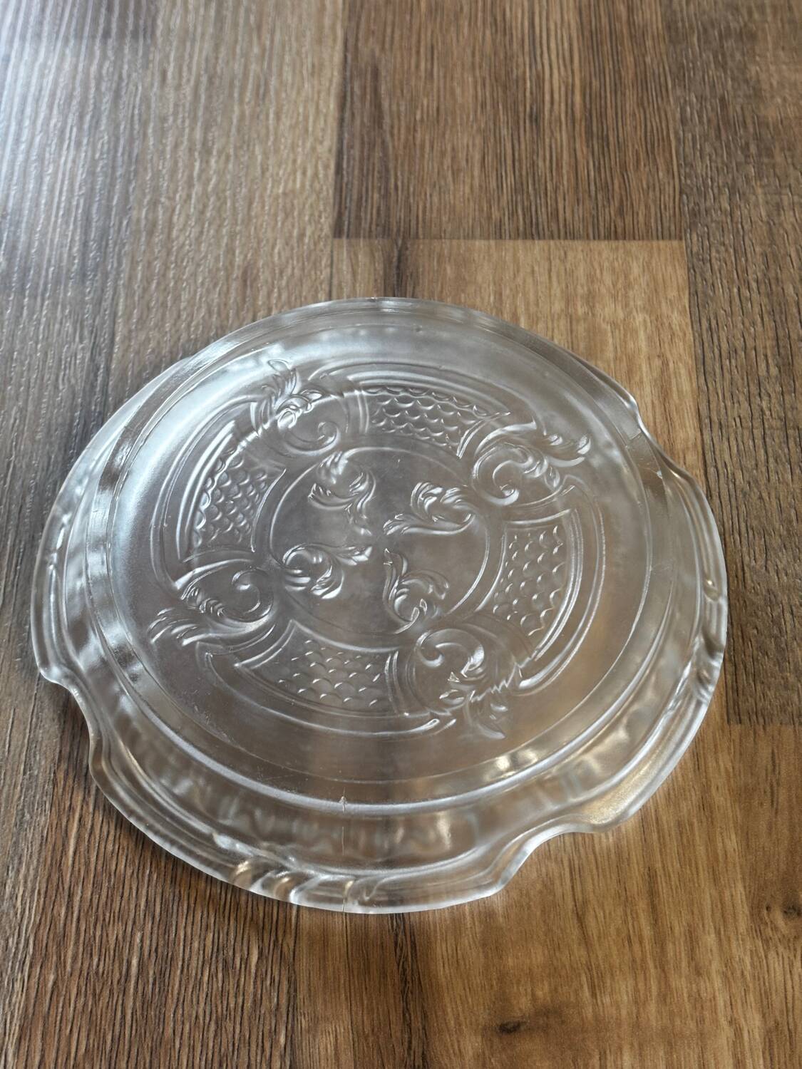 Old bottle bottom or glass moulded pocket tray