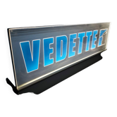 Illuminated advertising sign vedette