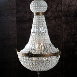 Bronze balloon chandelier and grapevines 90cm