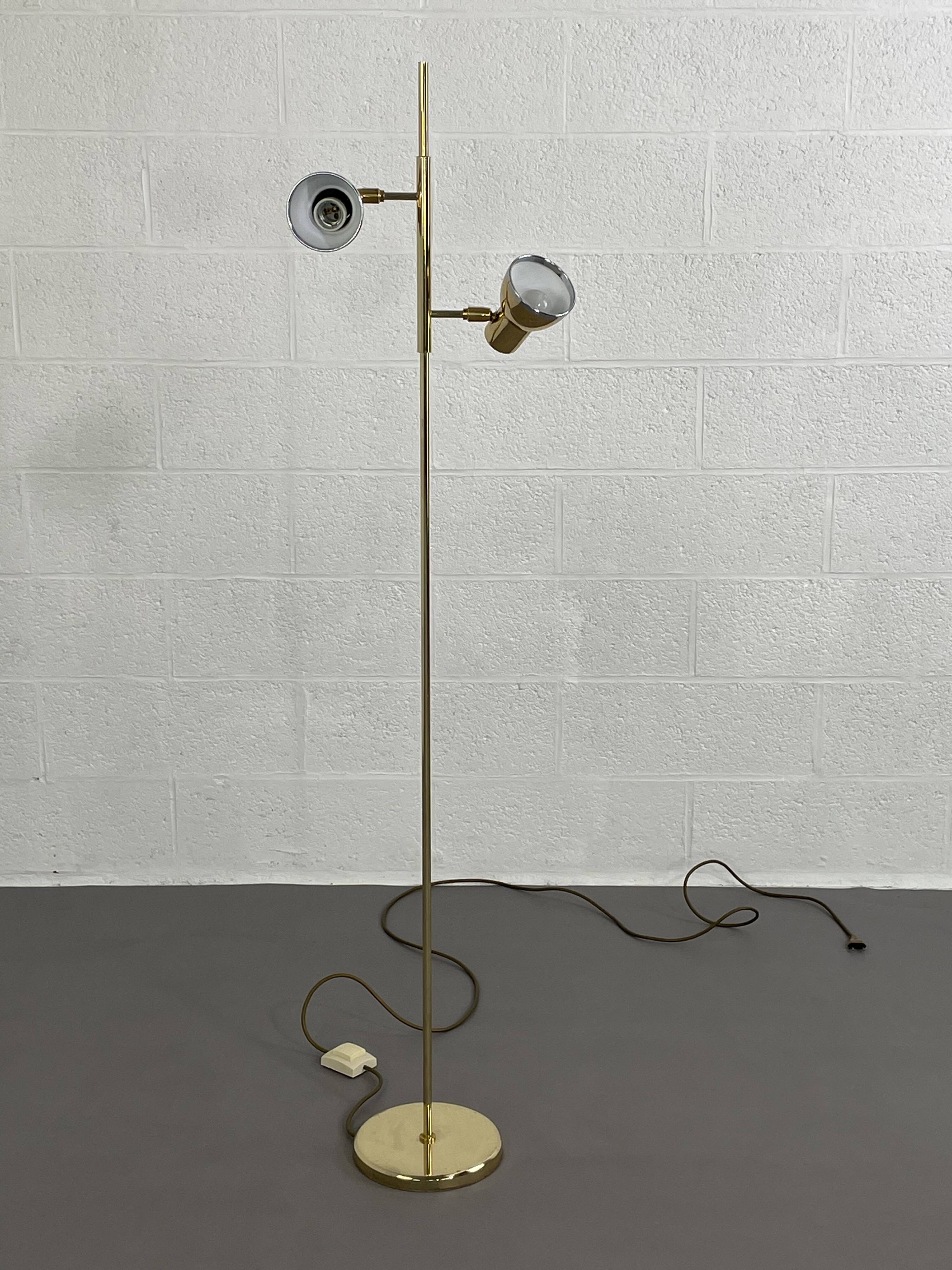 Vintage brass floor lamp