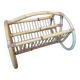 1960s rattan magazine rack