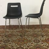 Pair of Grosfillex barrel chairs