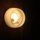 Holophane glass ceiling light - 34 cm