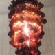 Amber Murano glass cluster pendant - mid 20th century
