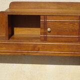 Cozy oak with sliding doors and mirror, art deco era