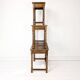 Lot de 3 tables d'appoint Mid Century Vintage en bois massif Landhaus Rustikal Banc de fleurs Tabour