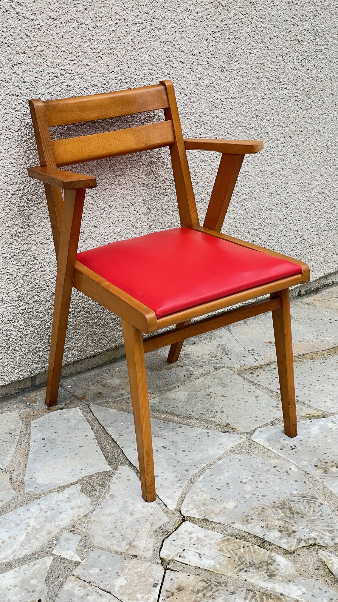 1950 Desk Chair with Compass Legs