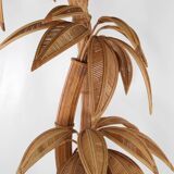 Large "coconut/palm" lamp in rattan