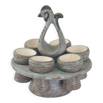 Vintage egg cup holder Ar Seiz Breur